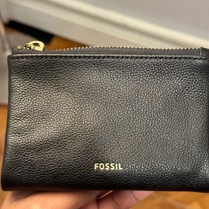 Black simple wallet.